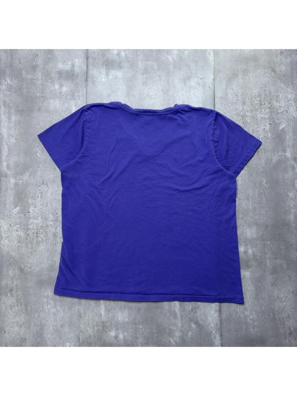 Y2K Purple Polo Ralph Lauren V-Neck T-Shirt - Picture 7 of 7
